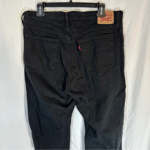 Levi’s 501 Raw Hem High Rise Black Jeans 32x32 - Picture 5 of 7